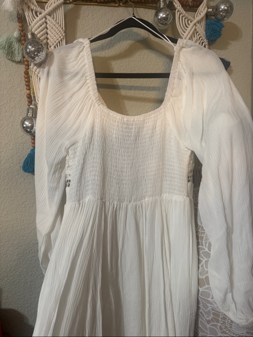 Paper moon White Crochet Bodice Maxi Dress - Picture 4 of 4